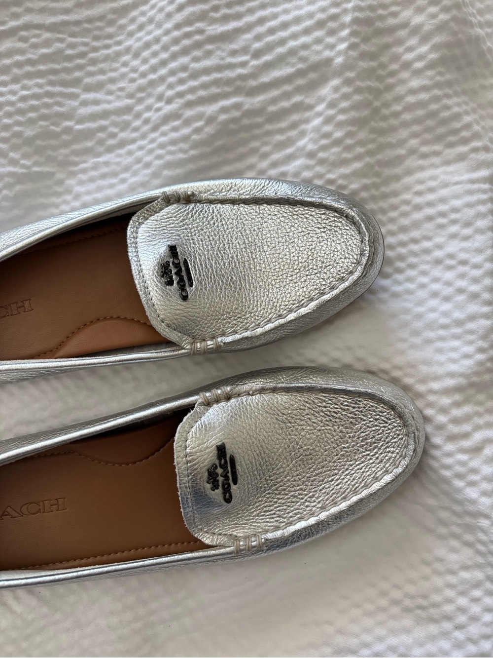 Coach Metallic Loafers